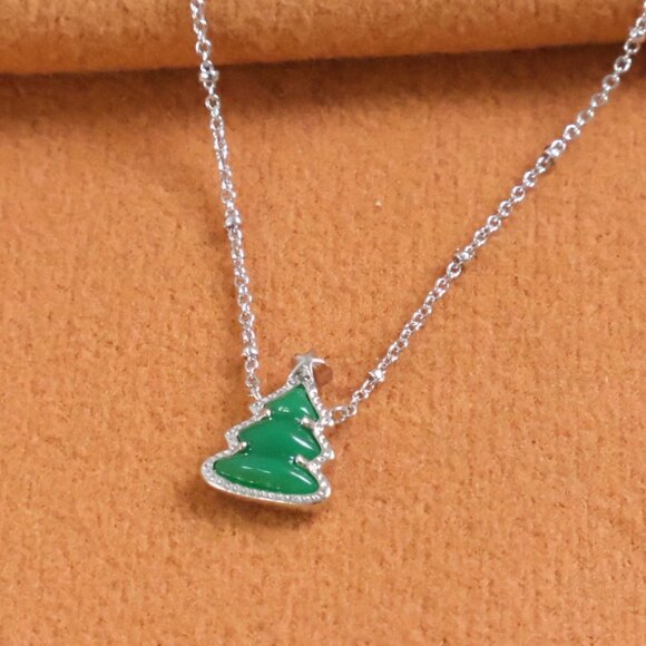 Kendra Scott | Holiday Tree - Silver Short Necklace - Picture 2 of 2